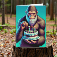 Sasquatch Bigfoot Funny Cumpleaños