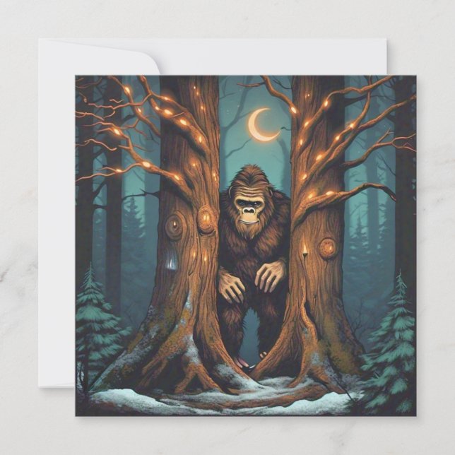 Tarjeta Sasquatch escondido (Anverso)