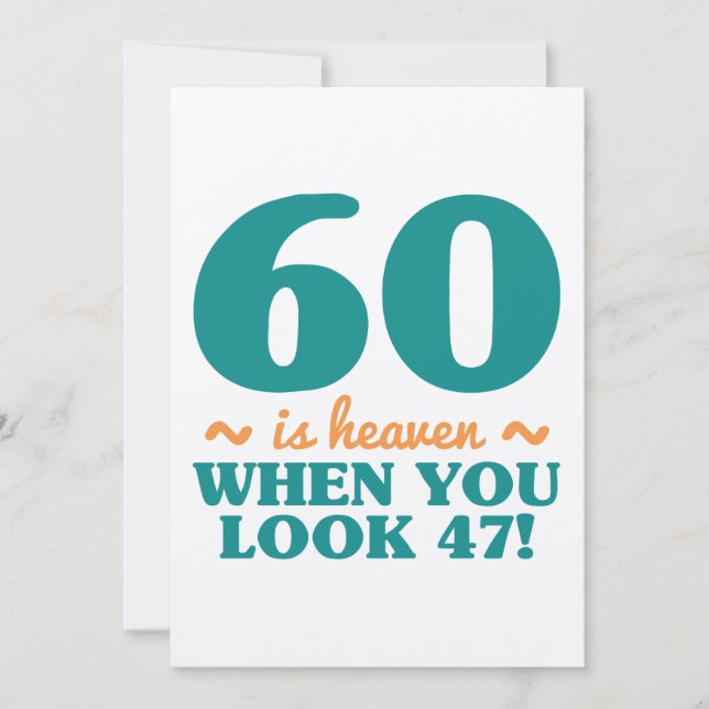 Tarjeta Sassy 60 cumpleaños (Anverso)