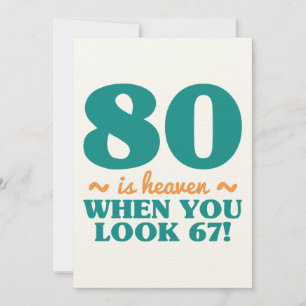 Tarjeta Sassy 80 cumpleaños