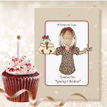 Tarjeta Sassy Ethnic Funny Personalizado 40° cumpleaños<br><div class="desc">¿Quieres una tarjeta fácil que la haga reír a todo volumen? ¡Esta personalizado que sostiene un pollo es tan gracioso!</div>