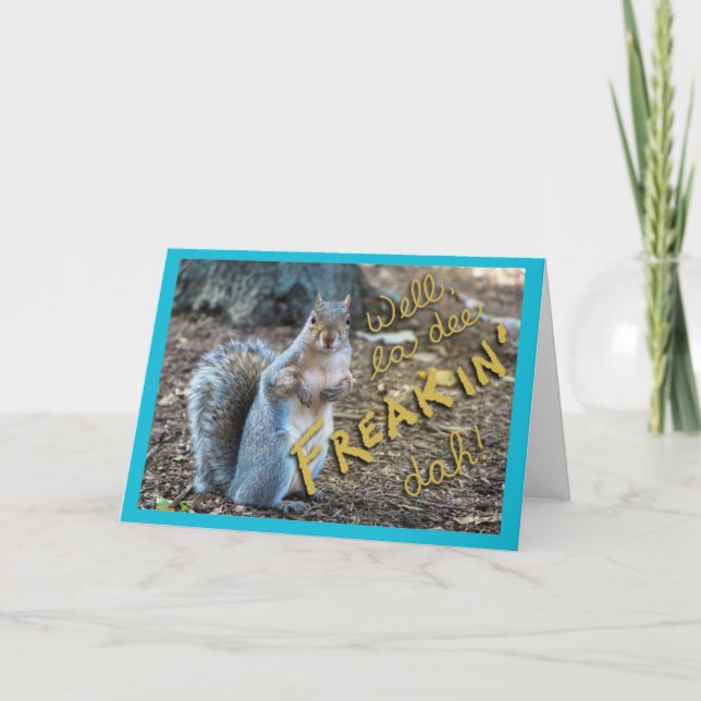 Tarjeta Sassy Squirrel (Anverso)