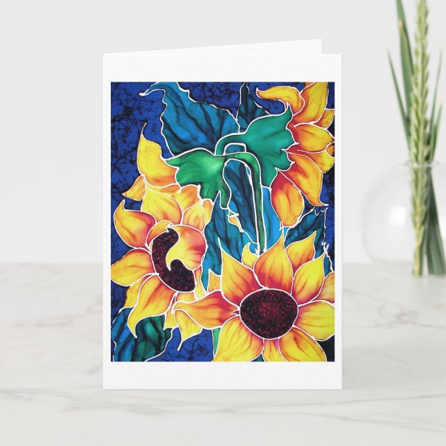 Tarjeta Sassy Sunflower (Anverso)