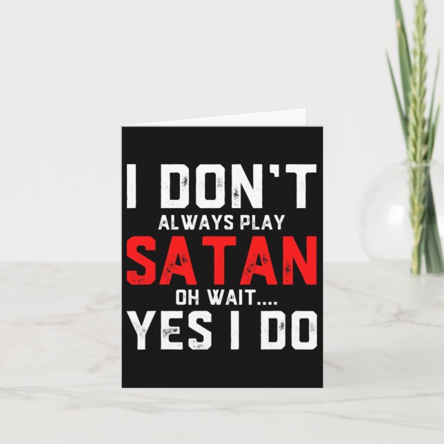 Tarjeta Satan Costume Devil Halloween Costume Satan (Anverso)