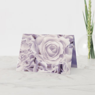 Tarjeta Satino de uva, Rosas malvas, ramo de flores, plant