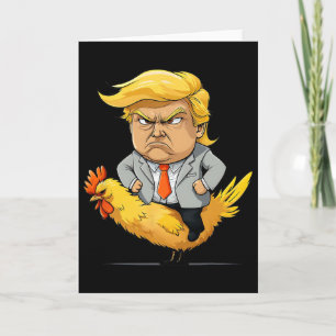 Tarjeta Sátira de Trump Chicken Jockey - Humor político di
