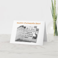 Tarjeta satírica orgánica del Día del Padre