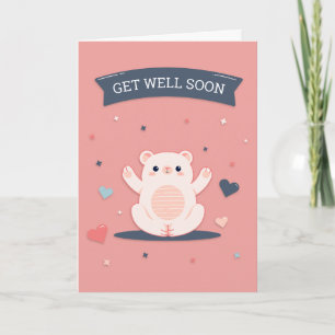 Tarjeta Satisfacer Pronto El Saludo Del Oso Personalizado