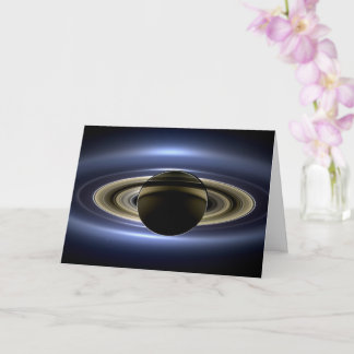 Tarjeta Saturno eclipsó al Sol desde el orbitador Cassini