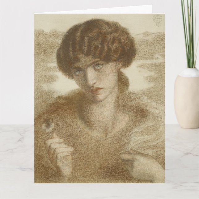 Tarjeta Sauce del agua de Dante Gabriel Rossetti (Anverso)