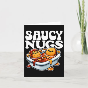 Tarjeta Saucy Nugs Personalizado Food Funny Bbq Sauce Poll