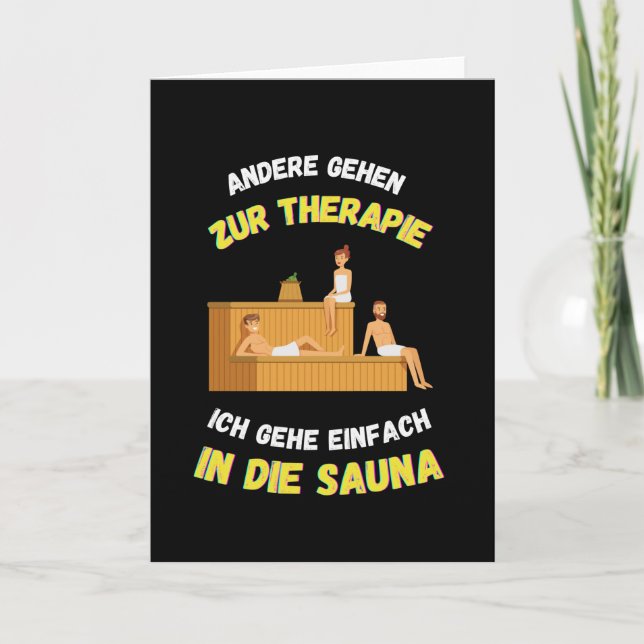 Tarjeta Sauna Otros Van a Terapia Saunas (Anverso)