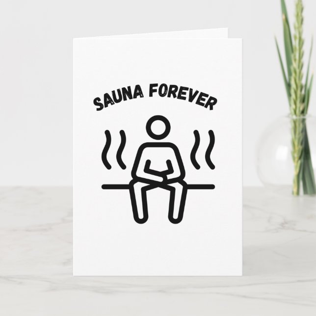 Tarjeta Sauna para siempre Saunas (Anverso)