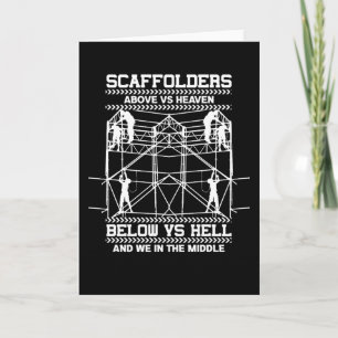 Tarjeta Scaffolder Sky Hell En Medio De Scaffolding