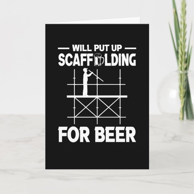Tarjeta Scaffolding Beer Scaffold Builder (Anverso)