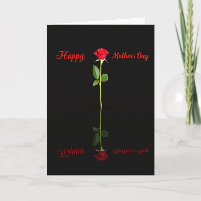 Tarjeta Scarlet Bloom Mothers Day Card (Anverso)