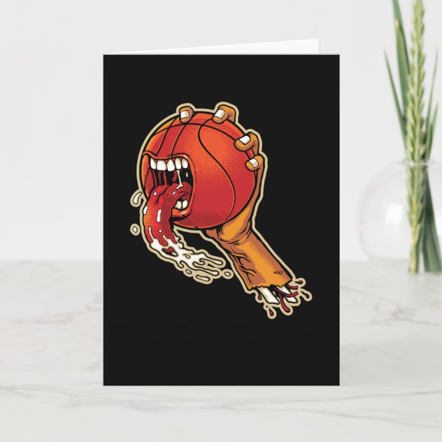 Tarjeta Scary Basketball (Anverso)