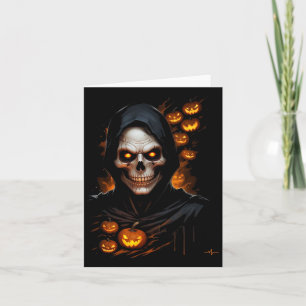 Tarjeta Scary Face Halloween Disstume T-shir