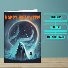 Tarjeta Scary Ghost Halloween