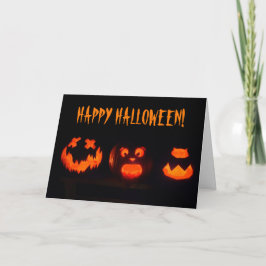 Tarjeta Scary Jack-o'-Lantern Halloween