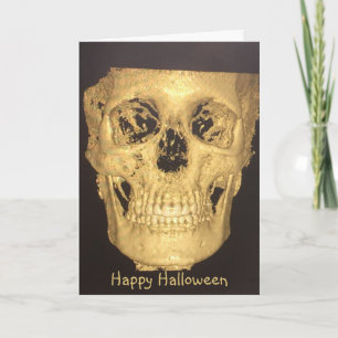 Tarjeta Scary Skull Halloween