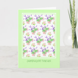 Tarjeta Scents of Summer Birthday Card Welsh Greeting