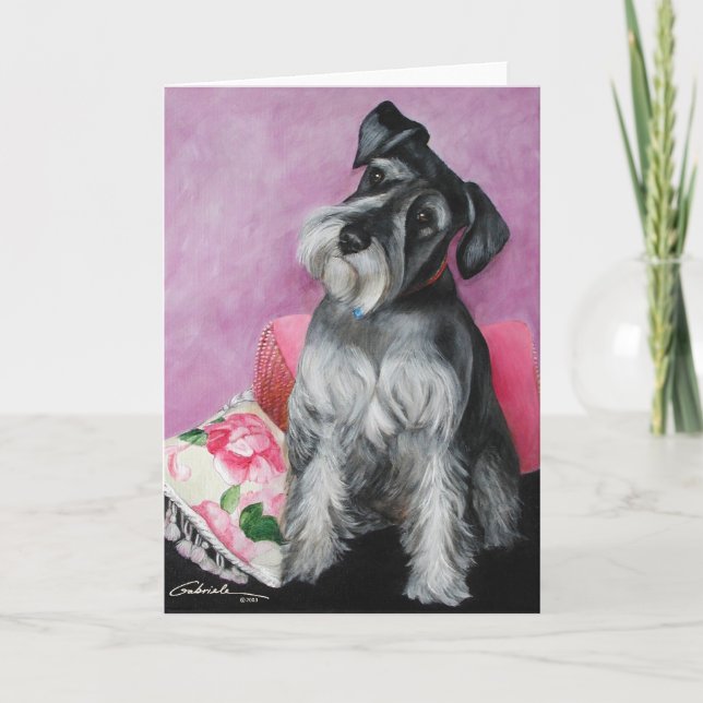 Tarjeta Schnauzer (Anverso)