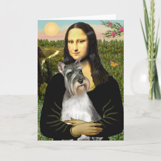 Tarjeta Schnauzer 11N - Mona Lisa (Anverso)