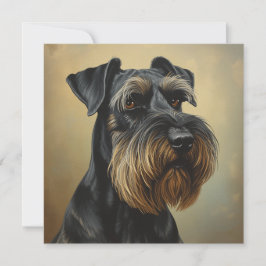 Tarjeta Schnauzer gigante
