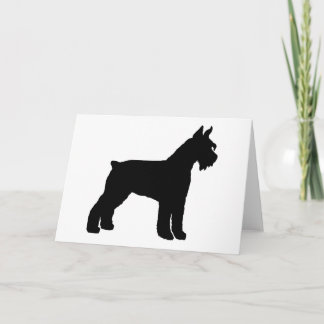 Tarjeta Schnauzer gigante (negro)