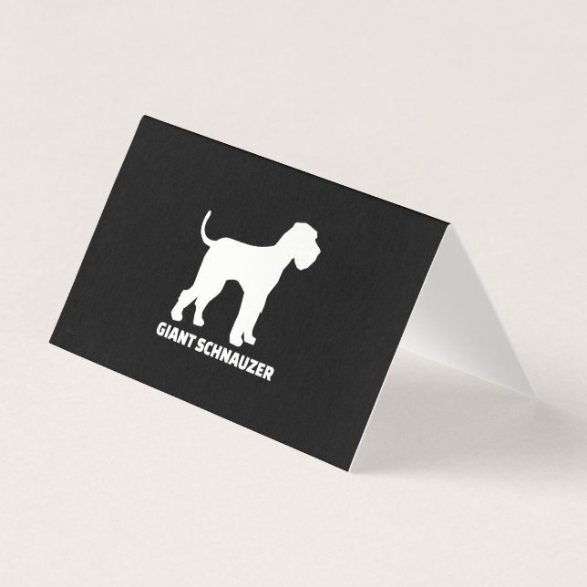 Tarjeta schnauzer gigante premium (Anverso)