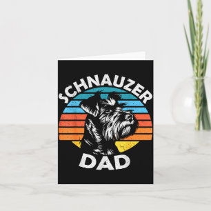 Tarjeta Schnauzer papá perro mascota divertido día del pad