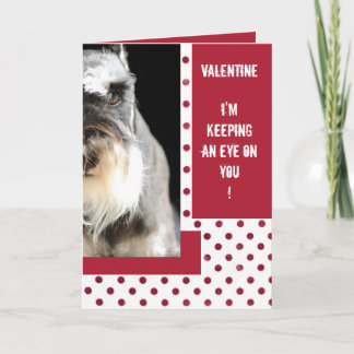 Tarjeta schnauzer valentine