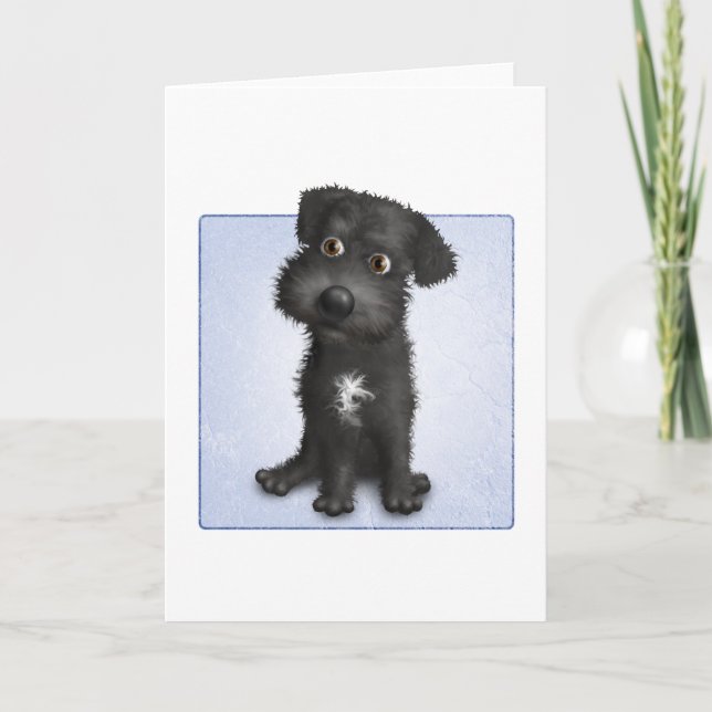 Tarjeta Schnoodle (negro) (Anverso)