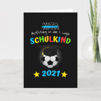 Schulkind 1. Klasse 2021 Einschulung tipo Fußball