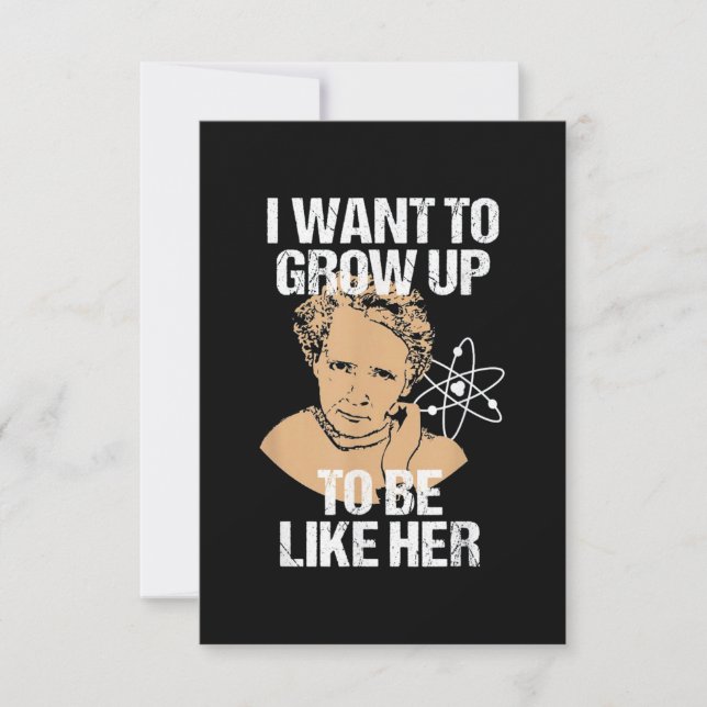 Tarjeta Science Marie Curie (Anverso)