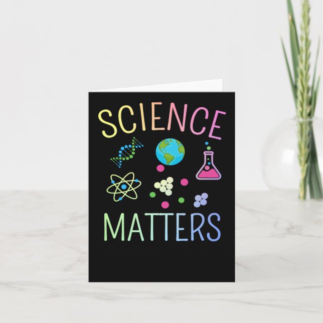 Tarjeta Science S - Funny Science Pun Pegatina (Anverso)