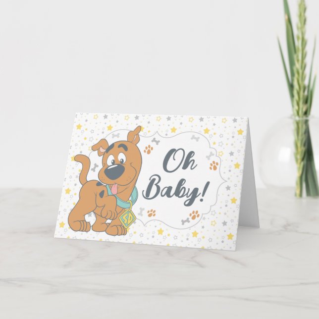 Tarjeta Scooby-Doo Baby Shower (Anverso)