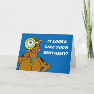 Tarjeta Scooby-Doo con la lupa