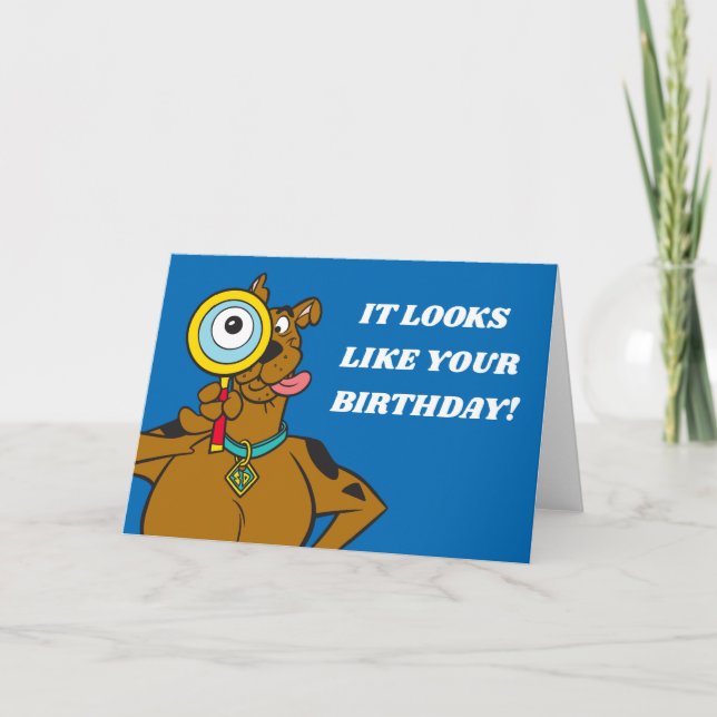 Tarjeta Scooby-Doo con la lupa (Anverso)