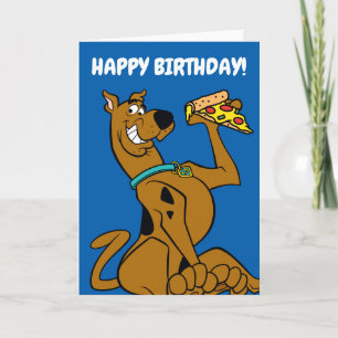 Tarjeta Scooby-Doo Con Pizza Slice