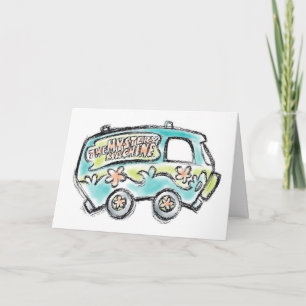 Tarjeta Scooby-Doo   Mystery Machine Sketch