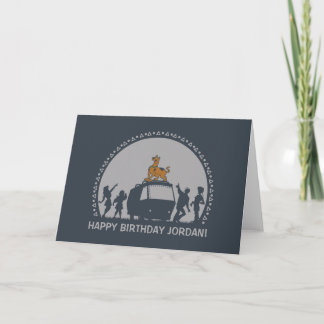 Tarjeta Scooby-Doo Style Tribal Van Silhouette
