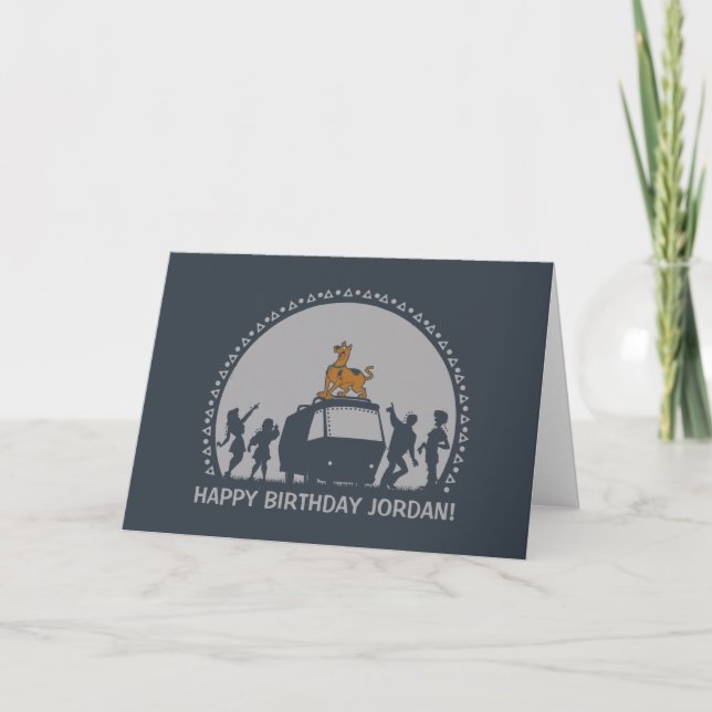 Tarjeta Scooby-Doo Style Tribal Van Silhouette (Anverso)