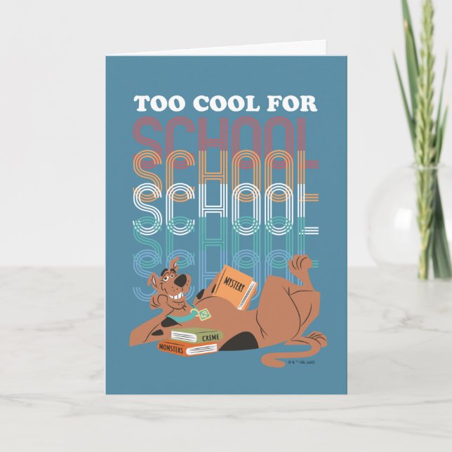 Tarjeta Scooby-Doo También Guay Para La Escuela (Anverso)