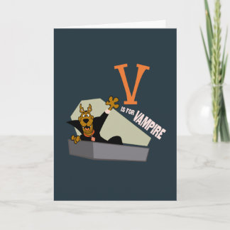 Tarjeta Scooby-Doo | V es para Vampiro