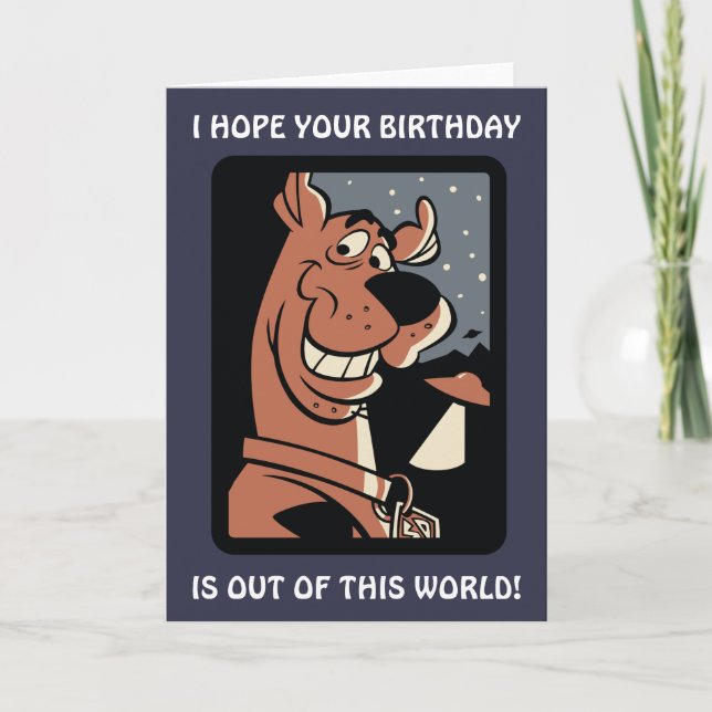 Tarjeta Scooby-Doo With UFO (Anverso)