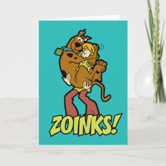Tarjeta Scooby-Doo y Shaggy Zoinks!