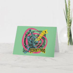 Tarjeta Scooby-Doo Zoinks Punk Guitar Gráfico