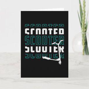 Tarjeta Scooter Conductor E-Scooter Escooter Vintage Funny